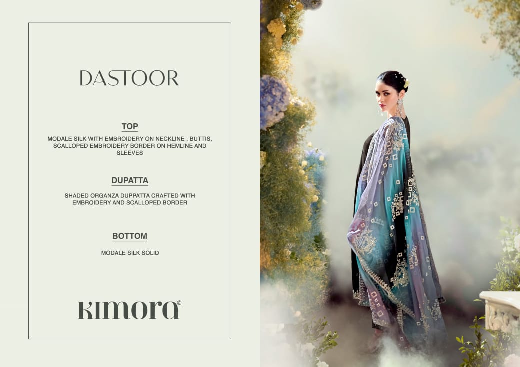 Dastoor By Kimora Heer Modal Embroidery Salwar Suits Wholesale Price In Surat
